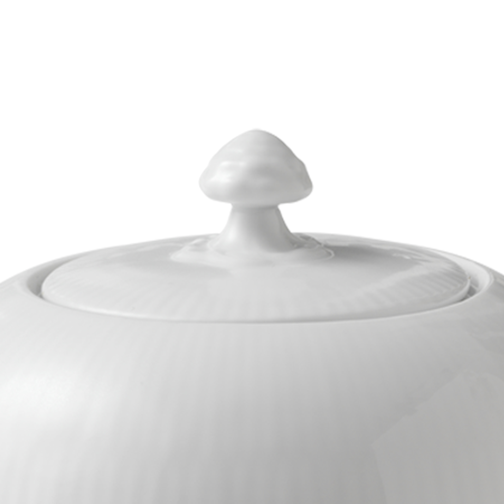 Zoom billed af Hvid Riflet Tekande 100 cl